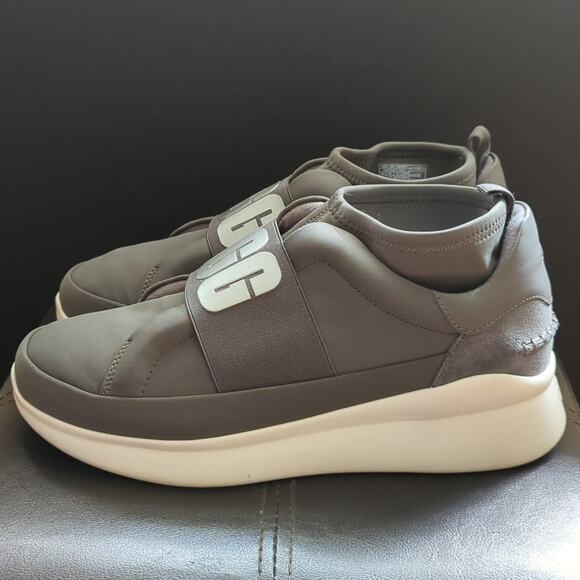 UGG Neutra Neoprene Leather Stretch Pull On Comfort Platform Sneaker Size 9.5 - Picture 5 of 7